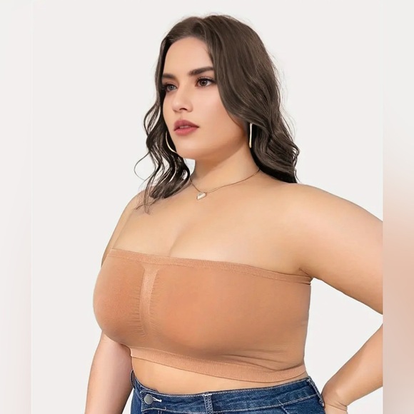 Seamless Non Padded Bandeau Bra - Picture 3 of 7